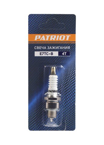 Свечи Patriot E7TC-B в блистере  для 4-х тактных дв. шестигранник 21  (для генераторов SRGE 1500, GP1510)