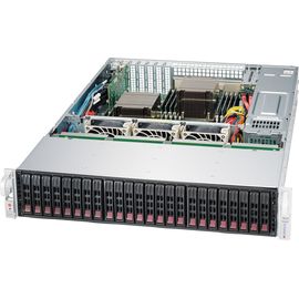  Supermicro server chassis CSE-216BE2C-R920LPB, 2U, 24 x 2.5" hot-swap SAS/SATA drive bay, optional 2 x 2.5" hot-swap drive bay, 1U 920W RPSU 