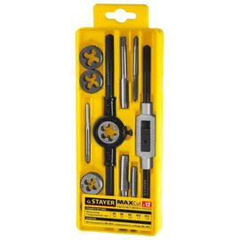  Набор метчиков и плашек Stayer 28012-H12_z01 12 предметов (жесткий кейс) 