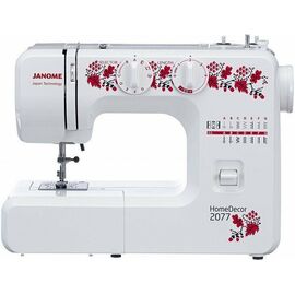  Швейная машина Janome HomeDecor 2077 белый/цветы 