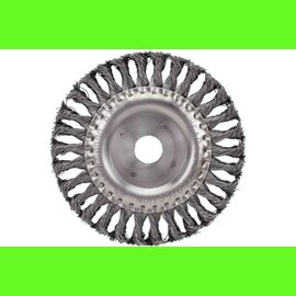  Щетка для УШМ Matrix 74634 150мм, посадка 22,2мм, плоская, крученая проволока 0,5мм 