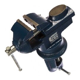  Тиски слесарные Сибртех 18668 настольные, поворотные, ширина рабочих губок 50мм, наковальня 