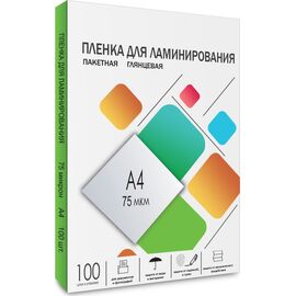  Пленка для ламинирования Гелеос LPA4-75 A4, 216х303 (75 мкм) глянцевая 100шт 