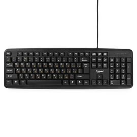  Клав. Gembird KB-8320U-BL Black, USB, 104 клавиши 