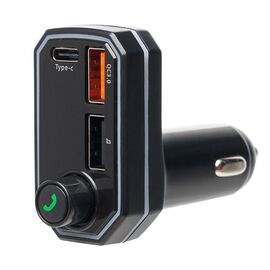 Автомобильный FM-трансмиттер - P6 2USB/Type-C (black) (212252) 