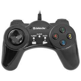  Геймпад Defender Vortex, USB, 13 кнопок, виброотдача, кабель: 1,8 м 