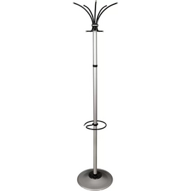  Вешалка напольная Бюрократ Класс Ц ТМЗ (606/aluminium) серебристый 
