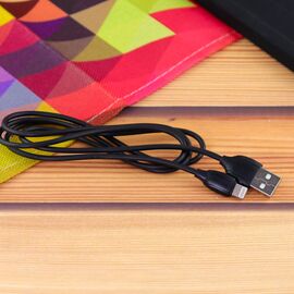  Дата-кабель BOROFONE BX19 Benefit lightning, 1м (чёрный) 