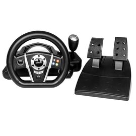  Игровой руль Dialog GW-135VR Gran Tourismo - эф.вибрации, 2 педали, рычаг ПП, PC USB(116932) 