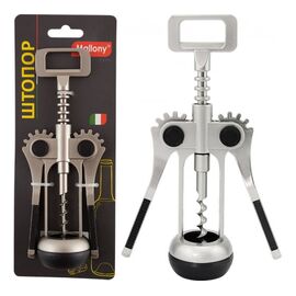  Штопор механический Mallony Eletto 004187 Хром 