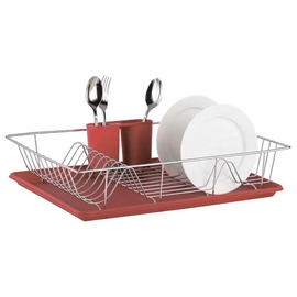 Сушилка для посуды ZEIDAN Z-1169 красная 