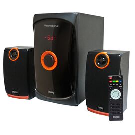  Dialog Progressive AP-200 BLACK - акустические колонки 2.1, 30W+2*15W RMS, USB+SD reader 