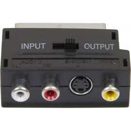  Адаптер аудио-видео Ningbo SCART (m)/3хRCA (f)/S-VIDEO (f) черный (JSP005) 