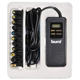  БП Buro BUM-0065A90 автоматический 90W 15V-20V 11-connectors 1xUSB 2.1A от бытовой электросети 