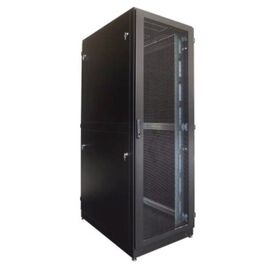  Шкаф серверный ЦМО ШТК-М-42.6.12-48АА-9005 напольный 42U 600x1250мм пер.дв.перфор. задн.дв.перфор.2-хст. направл.под закл.гайки 1000кг черный 1050мм 1 