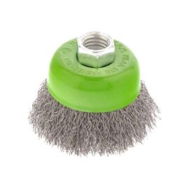  Щетка для УШМ Сибртех 746037 65мм, М14, чашка, витая проволока, 0,3мм 