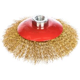  Щетка дисковая по металлу Matrix 74616 d-125мм d(посад.)-14мм (угловые шлифмашины) (упак. 1шт) 