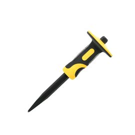  Зубило пикообразное с протектором Deli DL6410 4х16х305мм, двухкомпонентная рукоять 