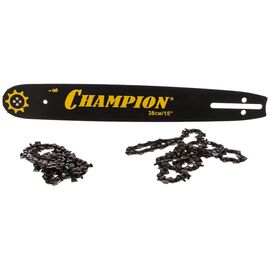  Комбо-набор для цепных пил CHAMPION 952934 шина 15"-PM-64 зв.+2 цепи (158SLBK095) 