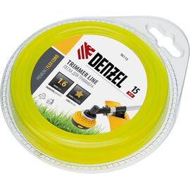  Леска для триммера Denzel Flex Cord 96110 звезда 1,6мм х 15м блистер 