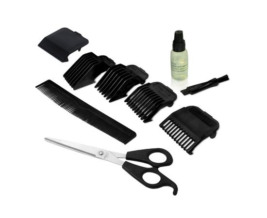  Машинка для стрижки Centek CT-2102 (черный) 12 Вт, высококач.сталь, эргоном. дизайн, 4 насадки 