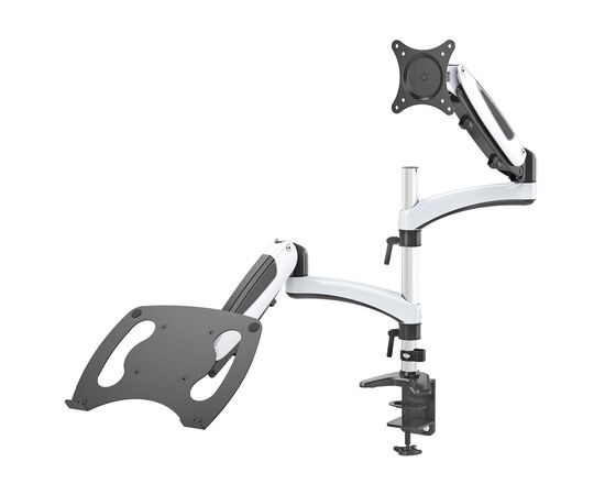  Кронштейн для монитора/ноутбука Cactus CS-VM-LH08-AL серебряный 