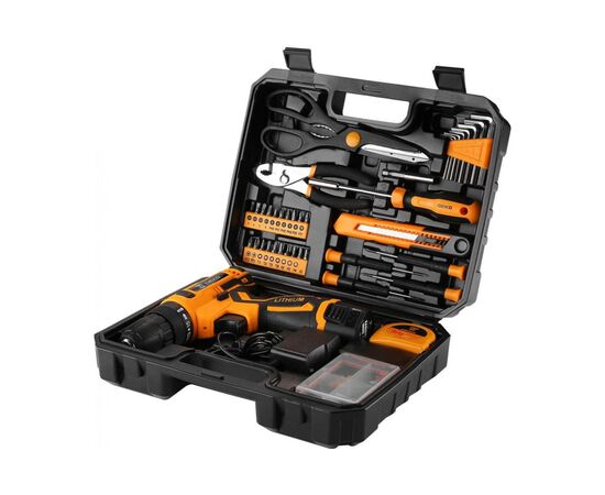  Дрель аккумуляторная DEKO Banger 12v 2*2.0Ah Li-Ion + набор 063-4168 