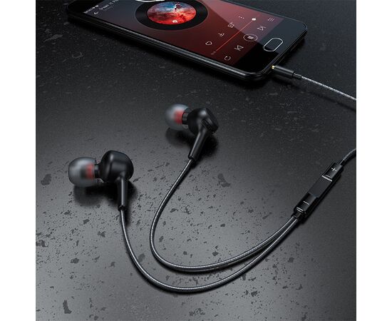  Наушники HOCO M78 El Placer universal earphones with microphone (черный) 