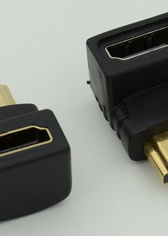 Адаптер аудио-видео 90 Deg HDMI (m)/HDMI (f) 1зв