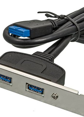 Адаптер USB Bracket 2xUSB3.0 Bulk