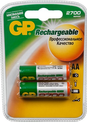 Аккумулятор GP 270AAHC AA NiMH 2700mAh (2шт)