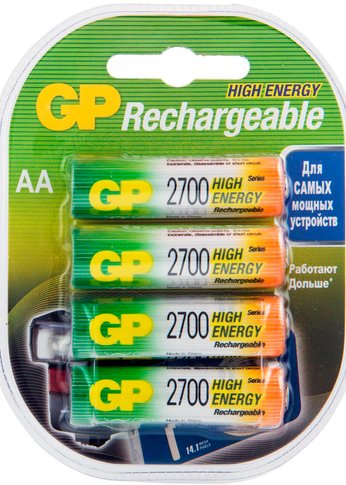 Аккумулятор GP 270AAHC AA NiMH 2700mAh (4шт)