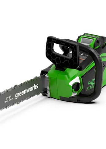 Аккумуляторная цепная пила GreenWorks GD40CS15, 40V, 35 см, бесщеточная,  1,5 КВТ, без АКБ и ЗУ (2005707)