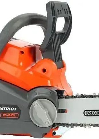 Аккумуляторная цепная пила Patriot СS 402XL 40В 2,5Ач, бесщеточ, шина oregon 12'/30см цепь oregon 3/8-1.3 45 зв. эл+мех тормоз, редуктор