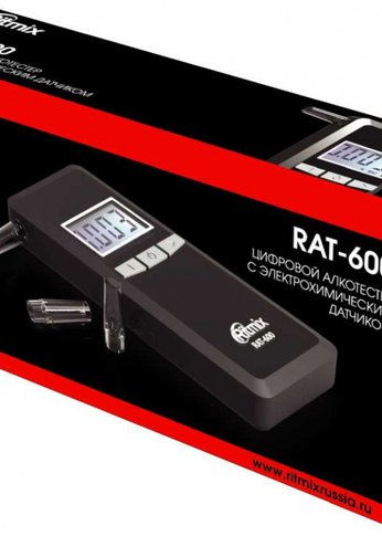 Алкотестер Ritmix RAT-600 электрохимический черный