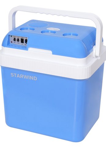 Автохолодильник Starwind CB-112 24л 48Вт голубой/белый