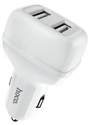 Автомобильное З/У Hoco (6931474727763) Z36 White АЗУ 2USB 2.4A для micro USB