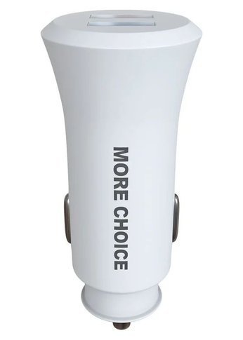Автомобильное З/У More Choice AC23 2USB 2.4A - белый