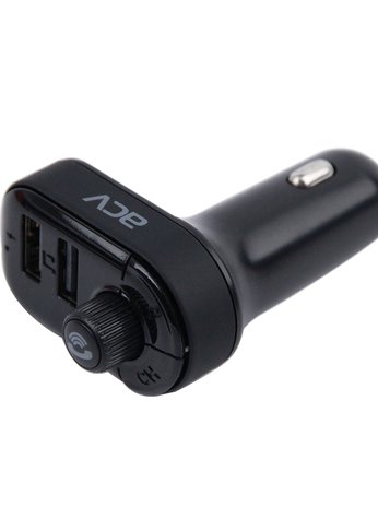 Автомобильный FM-модулятор ACV FMT-118B черный BT USB (37399)