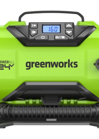 Автомобильный омпрессор GreenWorks ACG301 24V/12V (от сети автомобиля), без АКБ и ЗУ (3400807)