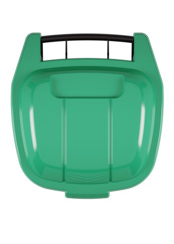 Бак для мусора 65л Альтернатива М4663 на колесах, зеленый