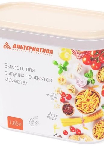 Банка Альтернатива М8780 Фиеста без клапана 1,65л бежевый