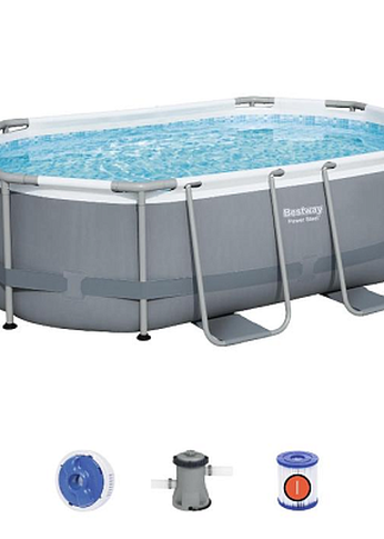 Бассейн Bestway каркасный, 305 x 200 x 84 см, фильтр-насос, диспенсер, 5614А