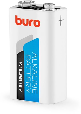 Батарейка Buro Alkaline 6LR61 9V (1шт) блистер