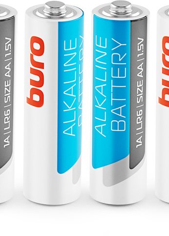 Батарейка Buro Alkaline LR6 AA (4шт) блистер