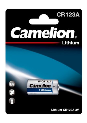 Батарейка Camelion Lithium CR123A BP-1 CR123A 1300mAh (1шт) блистер