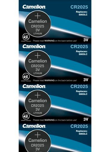 Батарейка Camelion Lithium CR2025 BL-5 CR2025 150mAh (5шт) блистер