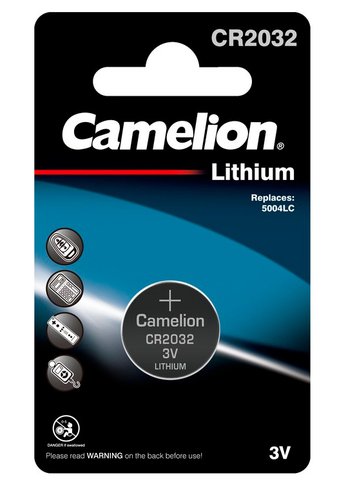 Батарейка Camelion Lithium CR2032 BL-1 CR2032 210mAh (1шт) блистер