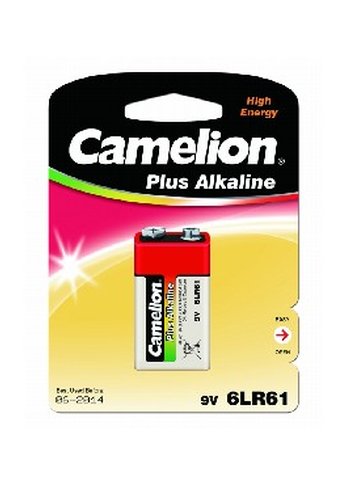 Батарейка Camelion Plus Alkaline 6LR61-BP1 9V 550mAh (1шт) блистер