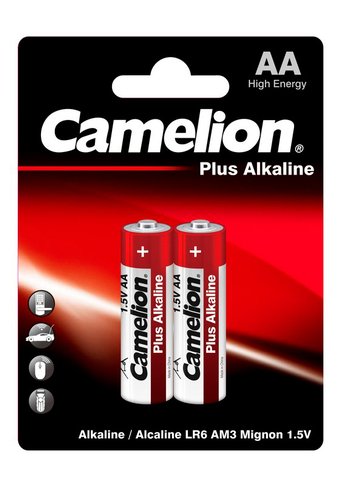 Батарейка Camelion Plus Alkaline LR6-BP2 AA 2700mAh (2шт) блистер